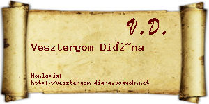 Vesztergom Diána névjegykártya